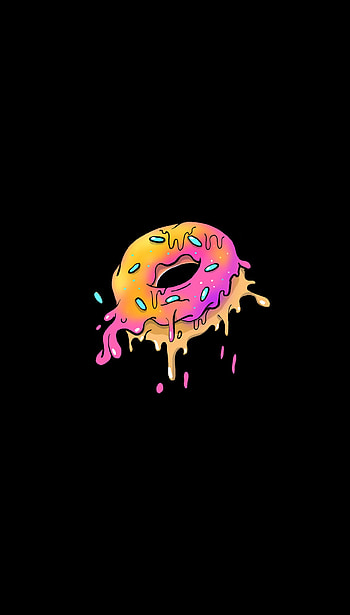 Dounts, magenta, art HD phone wallpaper