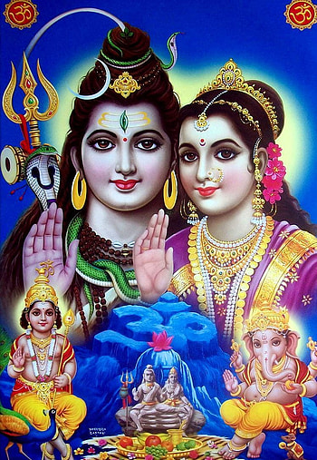 Shiv Parvati Parivar. Shiva parvati , Lord shiva, God shiva HD phone wallpaper