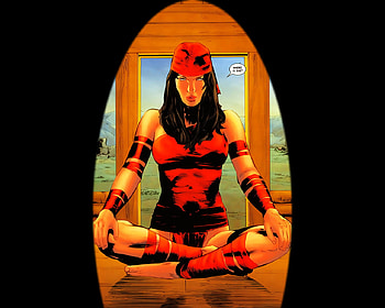 Elektra, comic, fantasy, female HD wallpaper