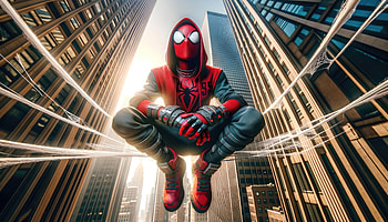 Spider Man Overlooking Nyc, spiderman, superheroes, artist, artwork, digital-art HD wallpaper