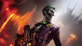 Joker Evil Laugh, joker, superheroes, artwork, digital-art HD wallpaper