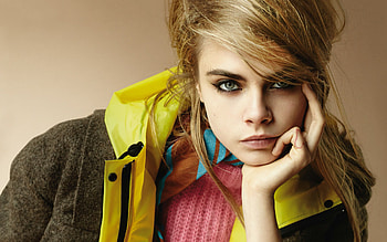 Cara Delevingne, Edgy style, Fanpop community, Black and white HD wallpaper