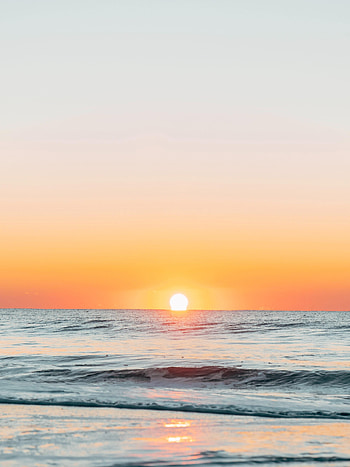 Nature, Sunset, Sky, Sea, Sun, Horizon HD phone wallpaper