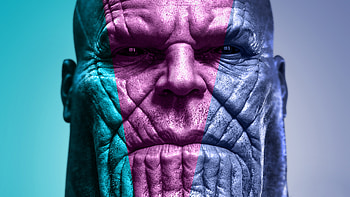Thanos Digital Art, thanos, artwork, superheroes, supervillain, digital-art HD wallpaper