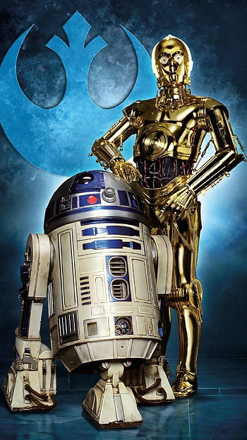 Star War's rebel R2 D2, c-3po, action_figure HD phone wallpaper