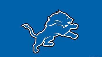 Detroit Lions Logo On A Blue Background For . HD wallpaper