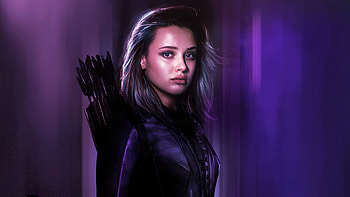Katherine Langford As Kate Bishop, kate-bishop, katherine-langford, superheroes, artist, artwork, digital-art, artstation HD wallpaper