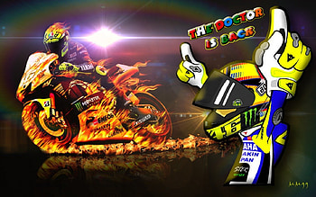 The Doctor is Back, motogp, valentino rossi, the doctor, madmark99, yamaha HD wallpaper