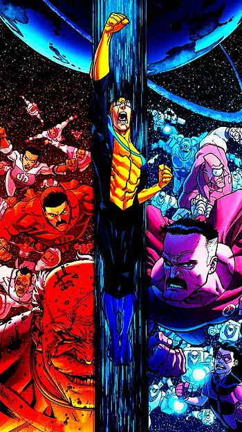 Invincible, omniman, comics, superhero HD phone wallpaper