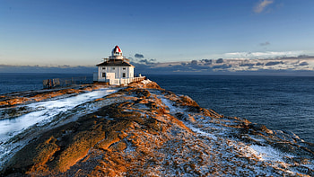 Newfoundland and Labrador, Cape Spear Lighthouse, sea, sky, rocks, stones, canada HD wallpaper