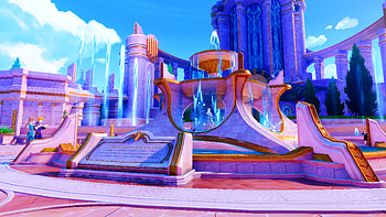 Genshin Impact — Fountain, video game, Genshin Impact HD wallpaper