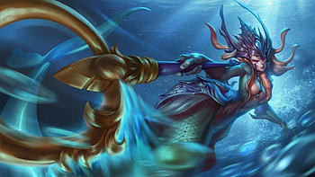 Nami, League of Legends, Tidecaller abilities HD wallpaper