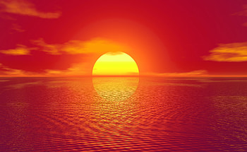 Sunset Artistic, sunset, artistic, artist, artwork, water, orange, reflection HD wallpaper