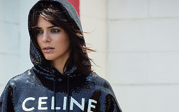 Kendall Jenner, American Fashion Model, hoot, Black Shiny Jacket, Popular Models, Beautiful Women HD wallpaper