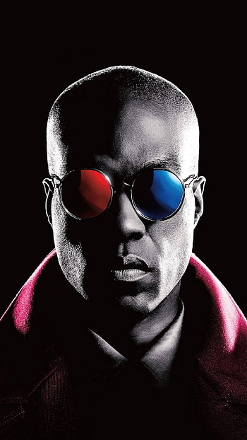 Matrix Resurrections, glasses, red, sunglasses, blue, movie, black and white, morpheus HD phone wallpaper