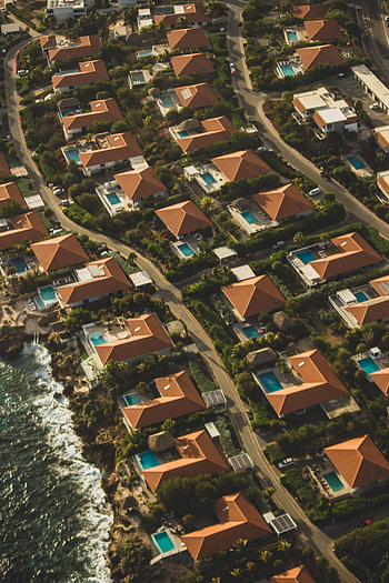 Cities, Houses, View From Above, Roof, Roofs HD phone wallpaper