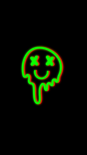 neon emoji, face HD phone wallpaper