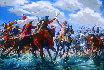 Alexander the Great, Greek charge, Battle of the Granicus River HD wallpaper