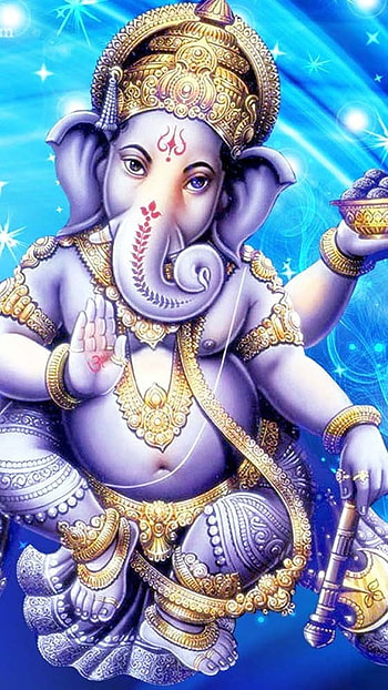Best Ganesh, Blue Theme HD phone wallpaper