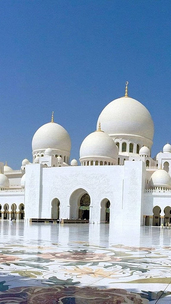 Islamic, Blue Sky, Mosque Background HD phone wallpaper