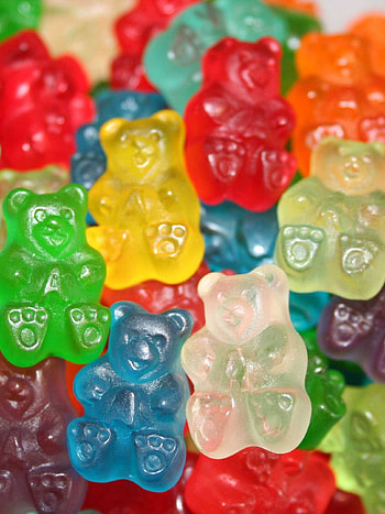 Gummy Bears, Gummy candy , Playful background, Irresistible treats HD phone wallpaper