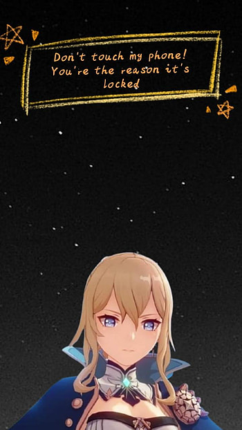 Genshin Impact, Don't touch my , Lock screen HD phone wallpaper