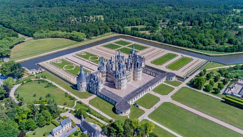 Flge ber chteau de Chambord, Wingly, Travel HD wallpaper