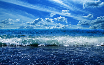 Landscape, Sea, Clouds HD wallpaper