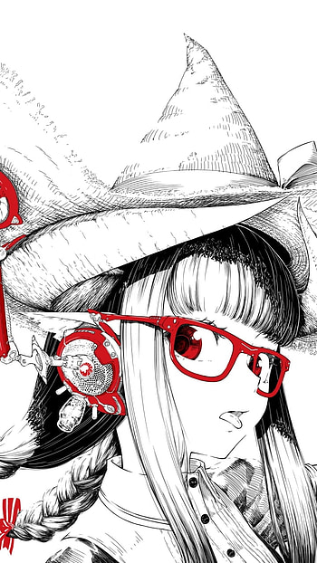 Red-Glasses Witch: Anime Girl , Anime, girl, anime girl HD phone wallpaper