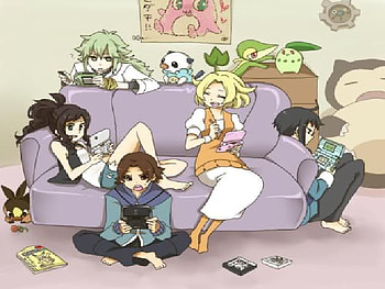 POKEMON BATTLES AT MY HOUSE!!, white, black, ds, pokemon HD wallpaper