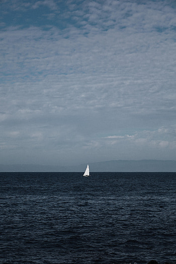 Water, Sea, Miscellanea, Miscellaneous, Boat, Loneliness, Sailfish, Sailboat HD phone wallpaper