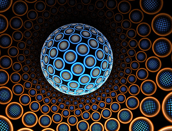 Abstract, Fractal, Glow, Balls, Sphere, Spheres HD wallpaper