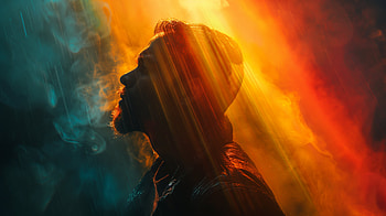 Spectral Light Man, light spectrum, man HD wallpaper