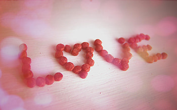 Food, Love, Words, Blur, Smooth, Inscription, Sweetness HD wallpaper