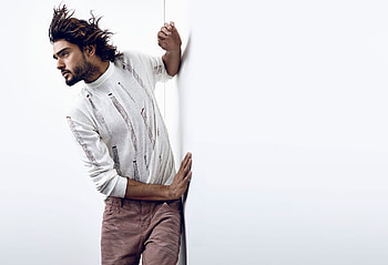 Marlon Teixeira, wind, white, model, man HD wallpaper