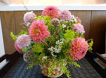 Flowers, Bouquet, Dahlias, Composition, Handsomely, It's Beautiful HD wallpaper