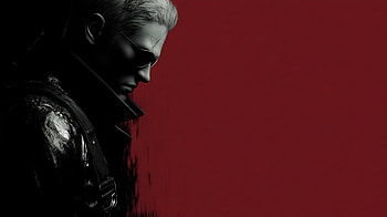 Resident Evil: Wesker Requiem — Red & Black Quad, Video Game, Resident Evil Requiem, Albert Wesker, Red And Black, Dark Gaming HD wallpaper