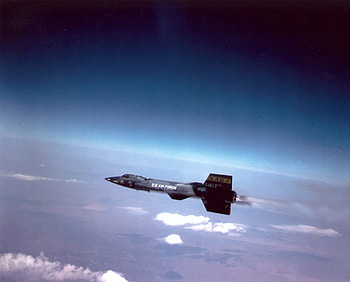 spacekraft, X15, above, earth, land HD wallpaper