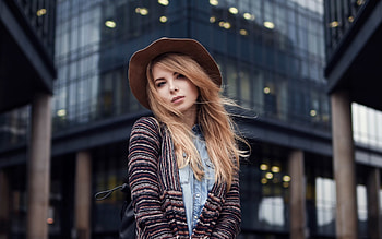 Irina Popova Outdoors, irina-popova, girls, hat HD wallpaper