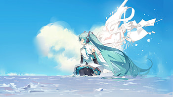 2024 Hatsune Miku Vocaloid , hatsune-miku, vocaloid, anime, anime-girl, artist, artwork, digital-art, pixiv HD wallpaper