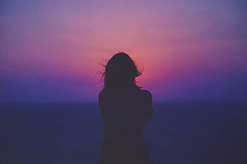 Lost In The Sunset Silhouette, silhouette, graphy, sunset, girls HD wallpaper