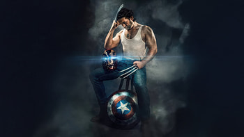 Wolverine Immortal Struggle, wolverine, iron-man, captain-america, cosplay, superheroes HD wallpaper