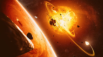 Stars Space Sun , space, sun, digital-universe, artist, artwork, digital-art HD wallpaper