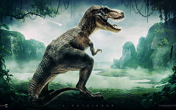 Dino History, dinosaur, creative HD wallpaper