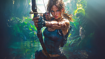 The Adventurous Spirit Of Lara Croft, tomb-raider, lara-croft, games, xbox-games, ps-games, pc-games, artist, artwork, digital-art, fantasy-girls, ai, video-games HD wallpaper
