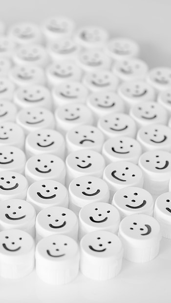 Sad Smile, White Theme, Background HD phone wallpaper