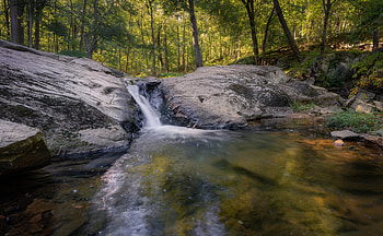 Nature, Trees, Rocks, Lake, Waterfall HD wallpaper