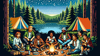 Memorable Camping Trip Under the Stars - Ultra, camping trip, camping, bonfire, nature, friends HD wallpaper