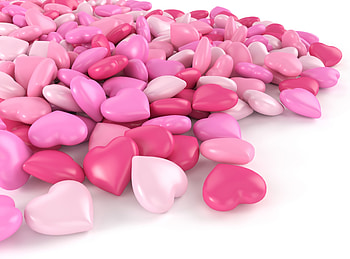 Hearts, sweets, candy HD wallpaper