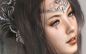 Fantasy_women, anime, fantasy, other, eyes, face, women, hair HD wallpaper